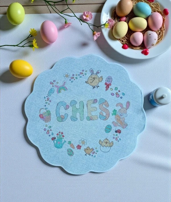 Gepersonaliseerde paasplacemat - Foto 2